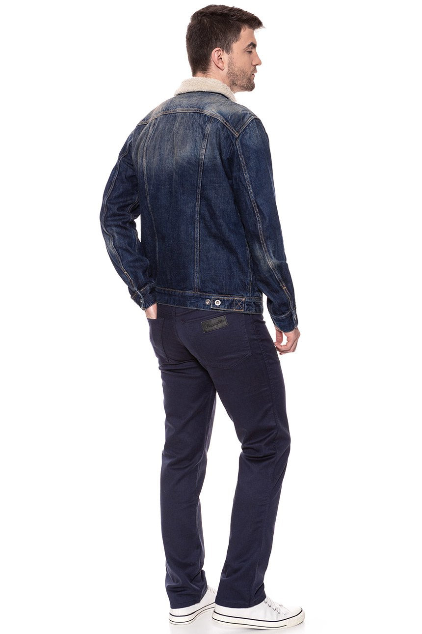 MUSTANG New York Shearling MĘSKA KURTKA SHERPA JEANSOWA DENIM BLUE 1006704 5000 984