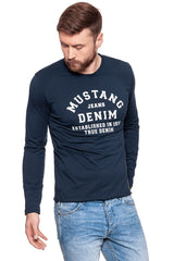 LONGSLEEVE MUSTANG PRINTED LONGSLEEVE DARK SAPPHIRE 1006839 4136