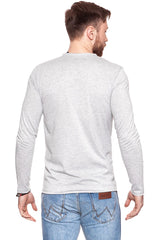 LONGSLEEVE MUSTANG PRINTED LONGSLEEVE MID GREY MELANGE 1006839 4140