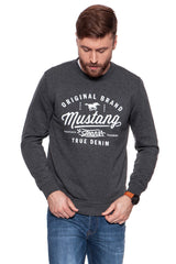 MUSTANG Logo Sweatshirt ANTHRA MELANGE 1007226 4151