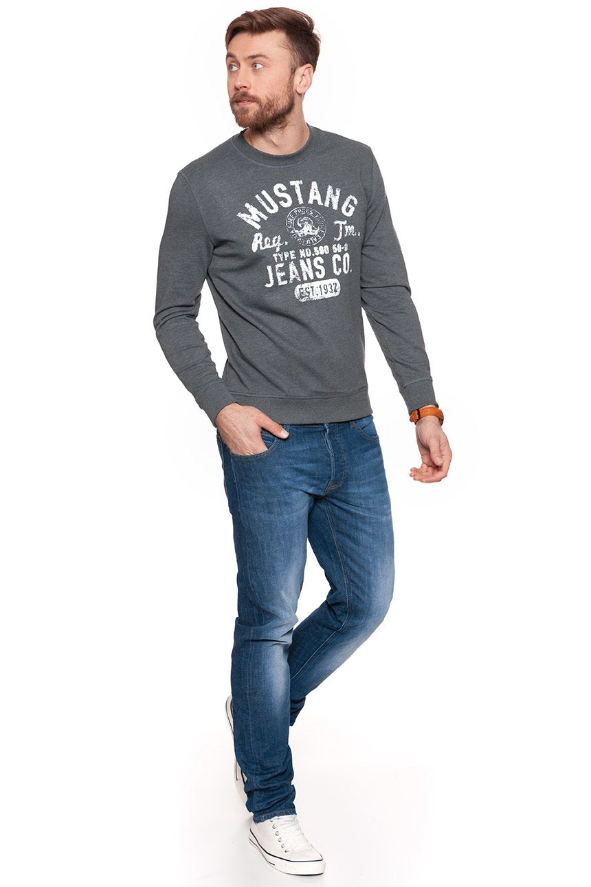 BLUZA MUSTANG MĘSKA Logo Sweatshirt 1007641 4151