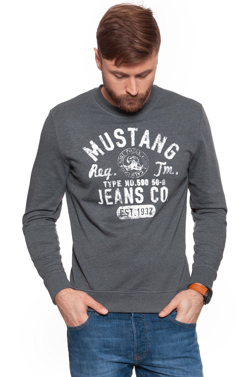 BLUZA MUSTANG MĘSKA Logo Sweatshirt 1007641 4151