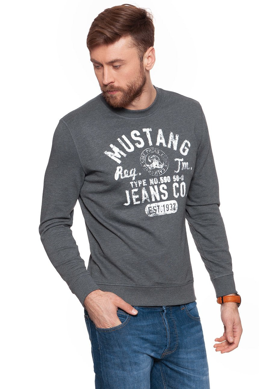 BLUZA MUSTANG MĘSKA Logo Sweatshirt 1007641 4151