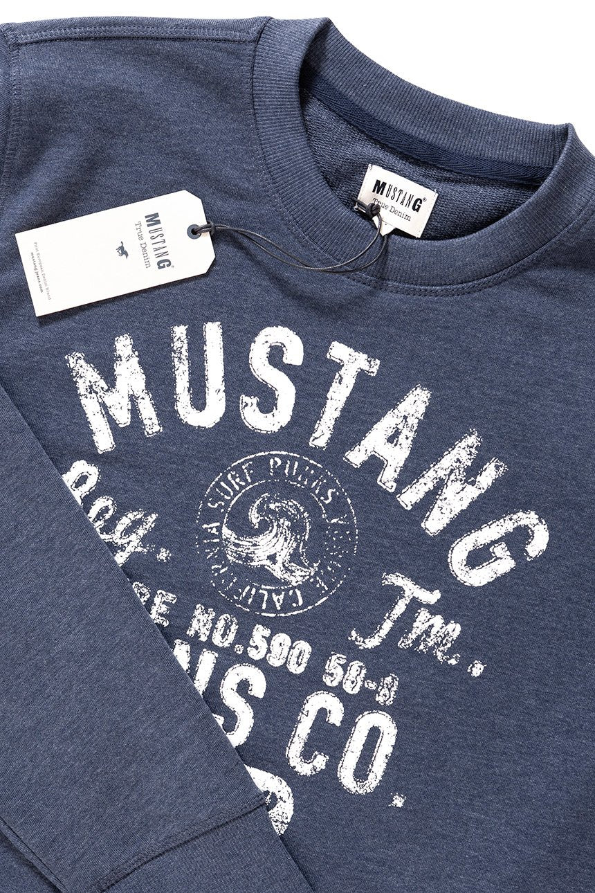 BLUZA MUSTANG MĘSKA Logo Sweatshirt 1007641 5370