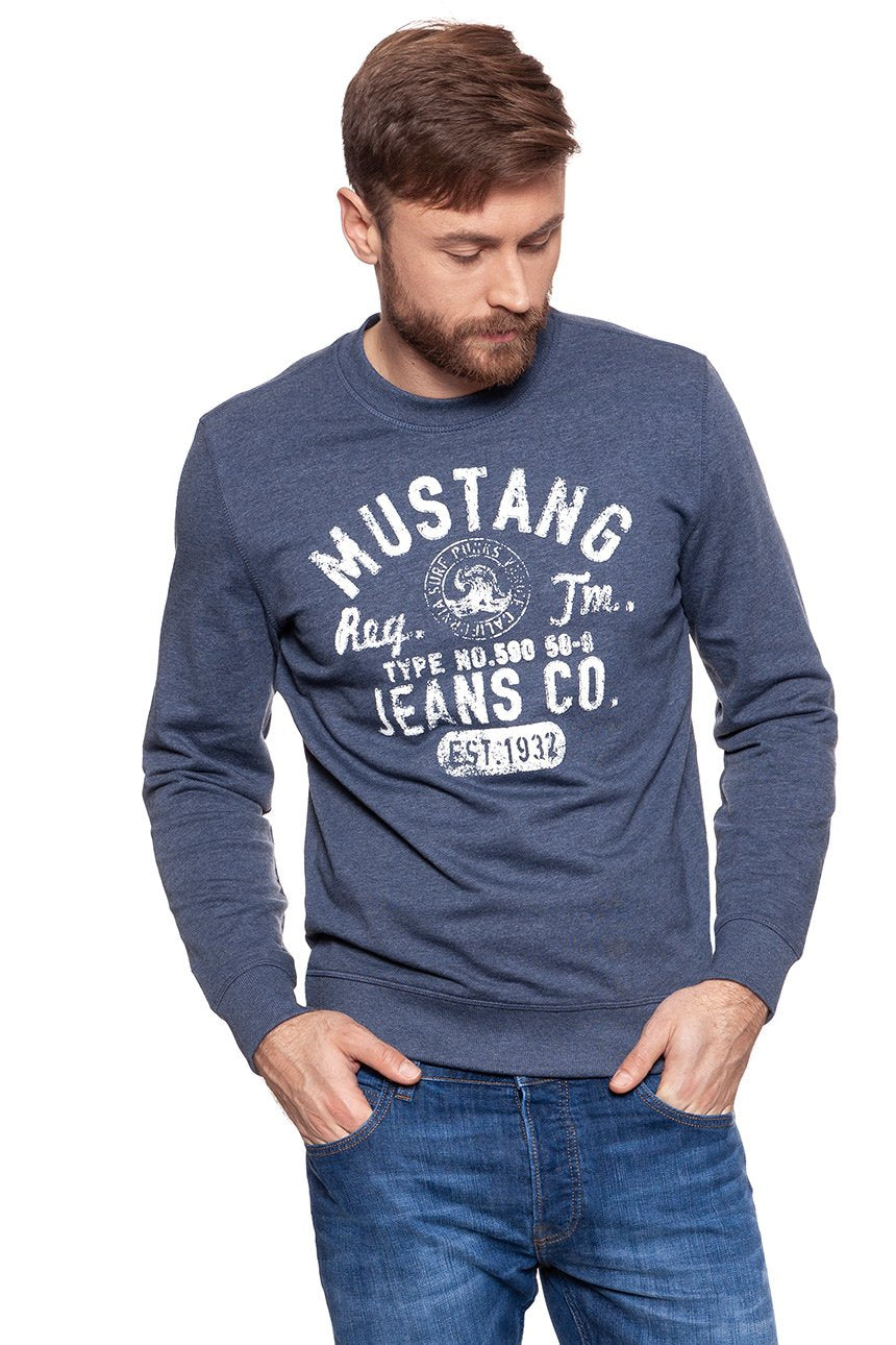 BLUZA MUSTANG MĘSKA Logo Sweatshirt 1007641 5370