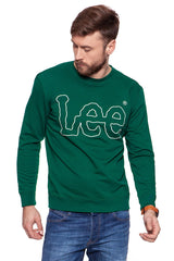 BLUZA MĘSKA LEE OUTLINE LOGO SWS EVERGREEN L80FQVEBA