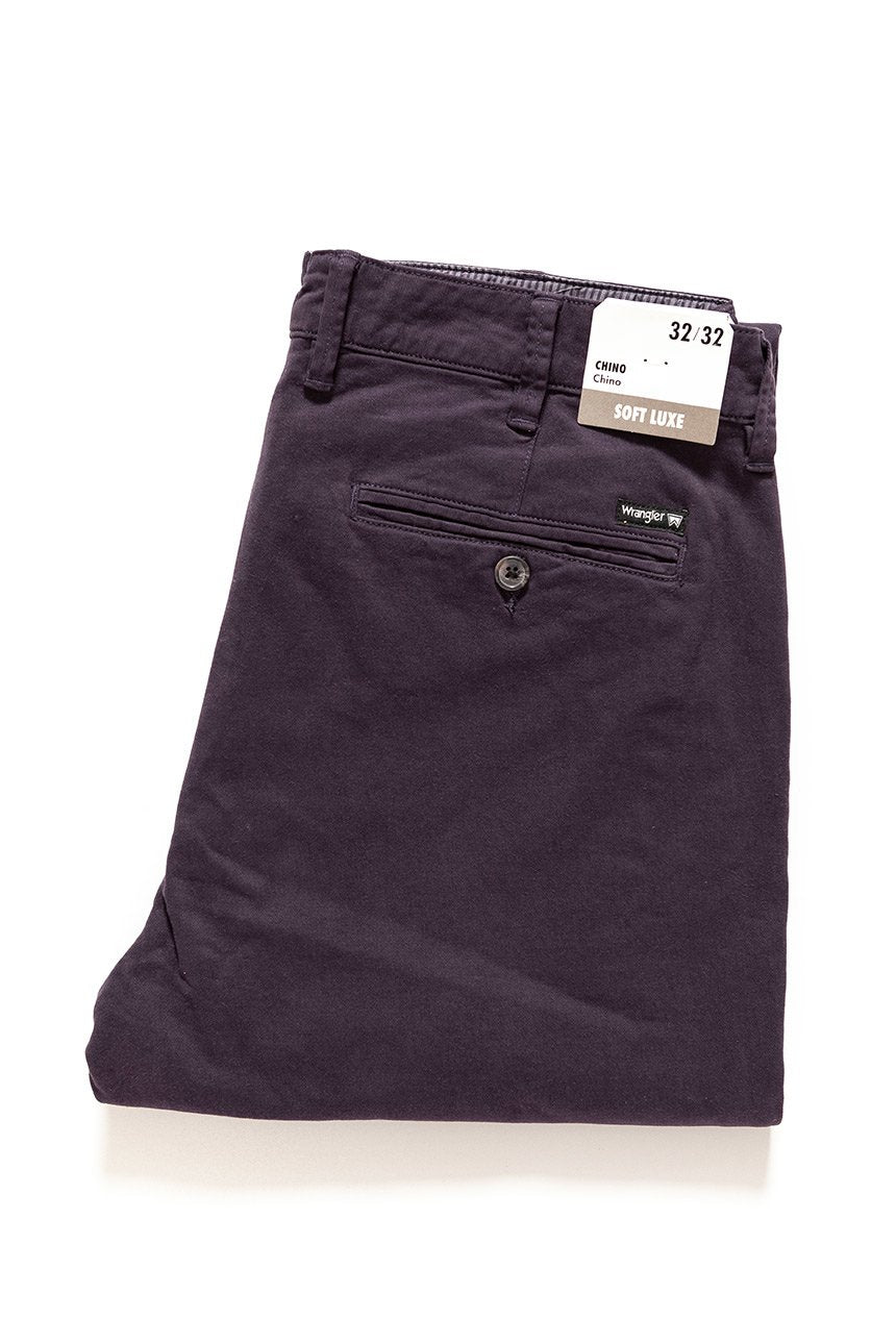 WRANGLER SPODNIE MĘSKIE CHINO AUBERGINE W16LRN450