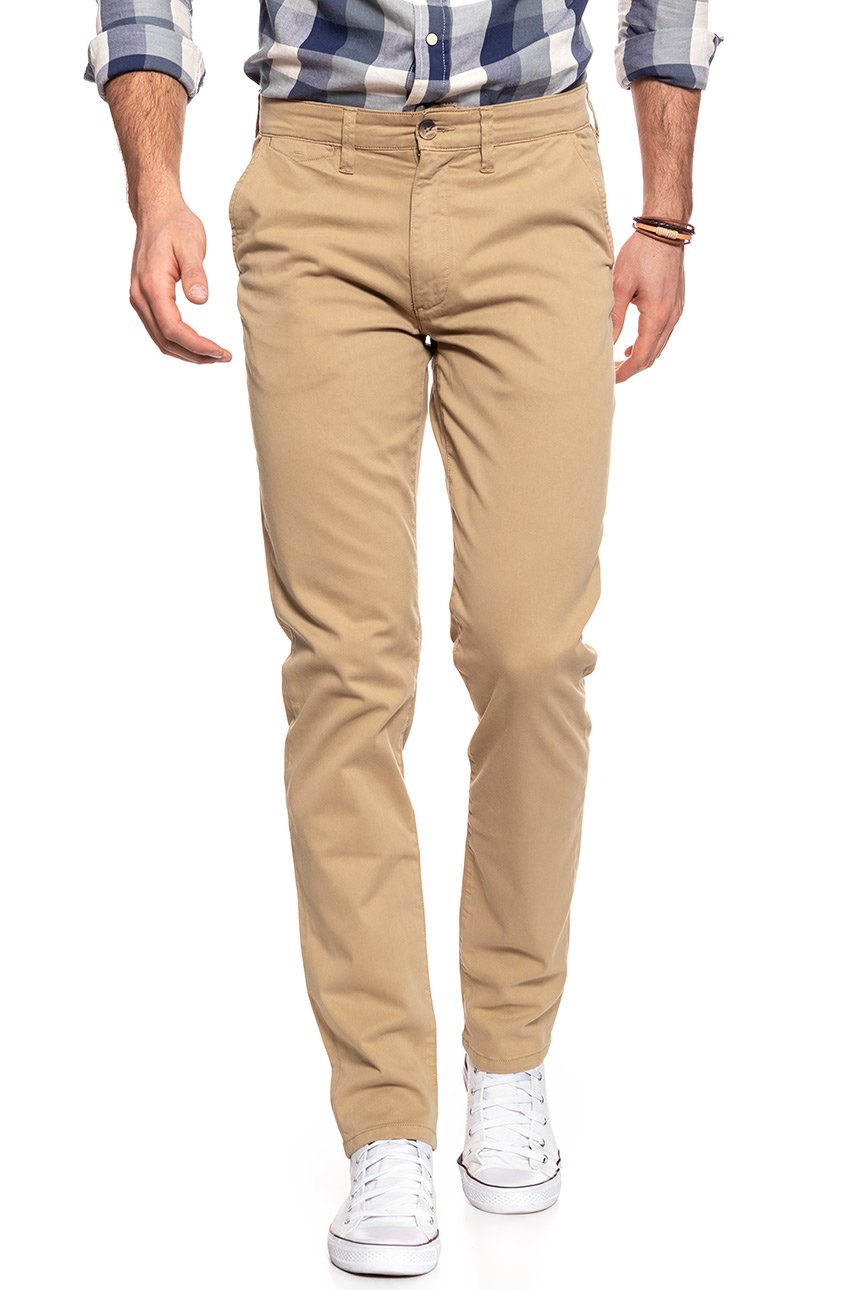 WRANGLER SPODNIE MĘSKIE CHINO GOLDEN SAND W16LRN223