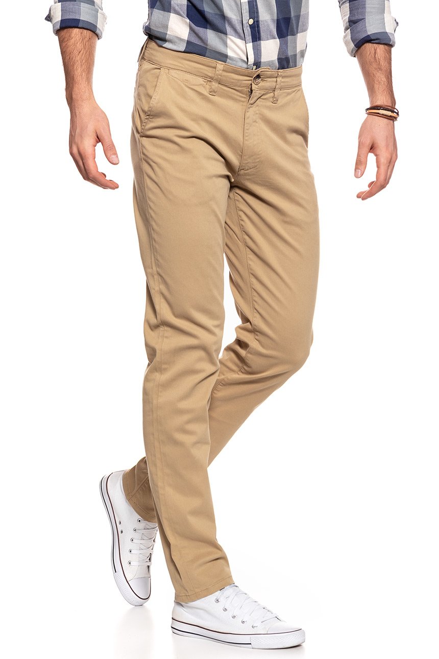 WRANGLER SPODNIE MĘSKIE CHINO GOLDEN SAND W16LRN223