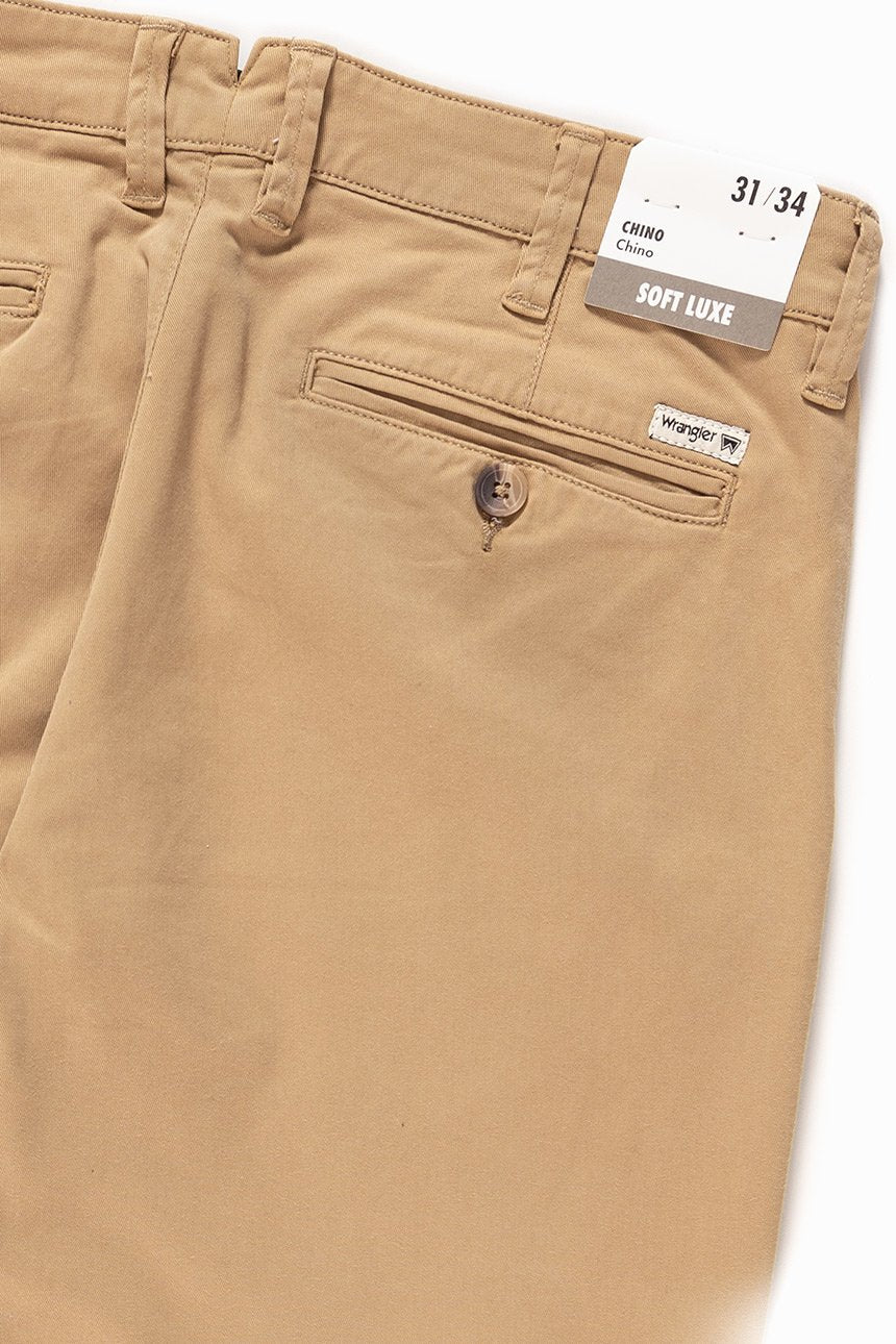 WRANGLER SPODNIE MĘSKIE CHINO GOLDEN SAND W16LRN223