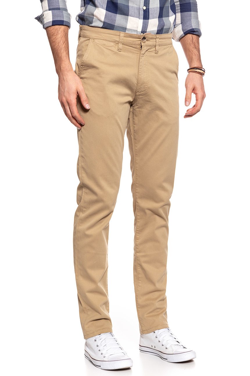 WRANGLER SPODNIE MĘSKIE CHINO GOLDEN SAND W16LRN223