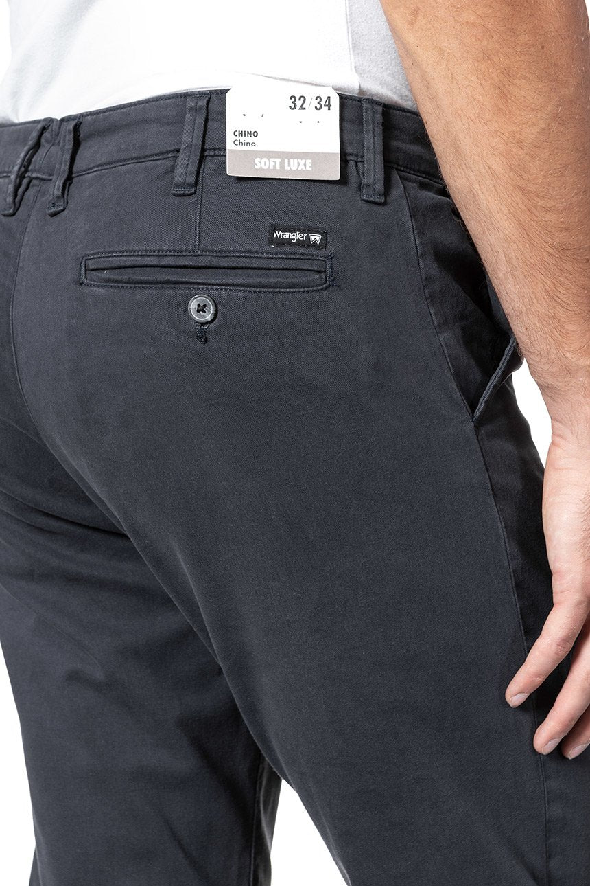 WRANGLER SPODNIE MĘSKIE CHINO NAVY W16LRN114