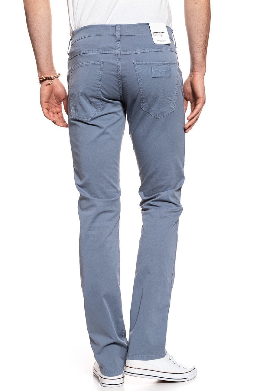 WRANGLER SPODNIE MĘSKIE GREENSBORO FLINSTONE BLUE W15QMM13F