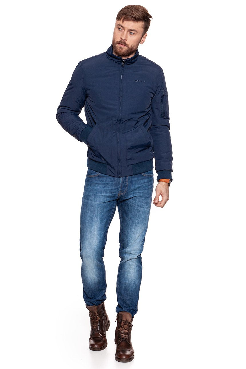 KURTKA WRANGLER CLASSIC BOMBER NAVY W4732XI35