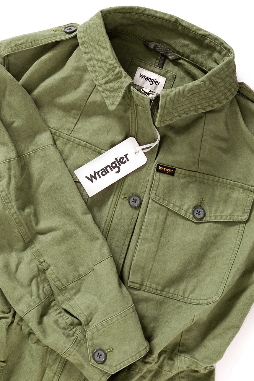 DAMSKA KURTKA PRZEJŚCIOWA WRANGLER FIELD JACKET DUSTY OLIVE W4133VR45