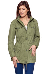 DAMSKA KURTKA PRZEJŚCIOWA WRANGLER FIELD JACKET DUSTY OLIVE W4133VR45