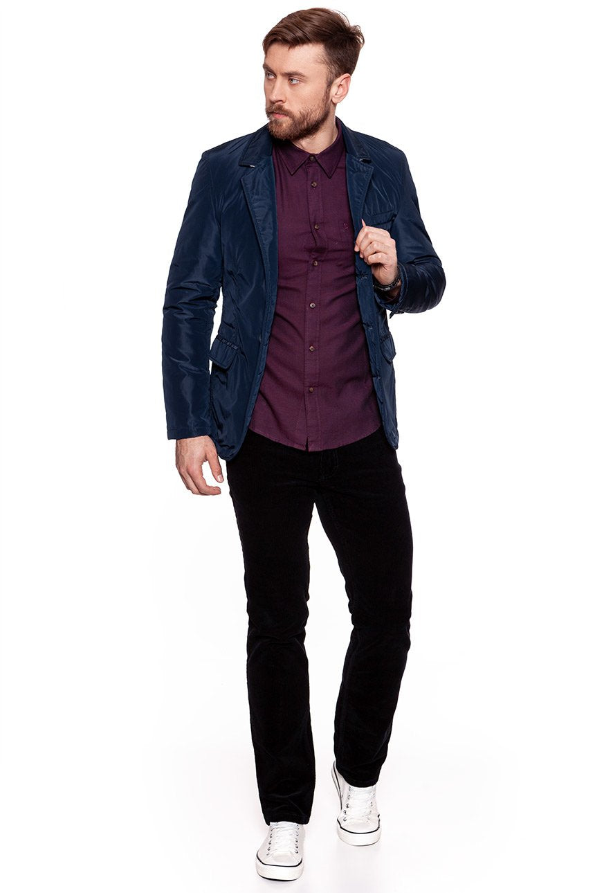 MĘSKA MARYNARKA WRANGLER BLAZER DARK NAVY W4742VMAE