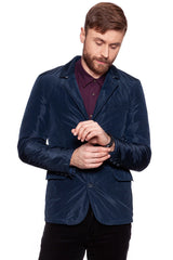 MĘSKA MARYNARKA WRANGLER BLAZER DARK NAVY W4742VMAE