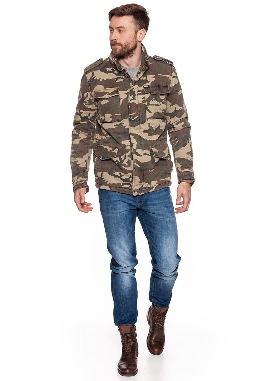 KURTKA ZIMOWA WRANGLER FIELD JACKET CAMOUFLAGE W4730VRX3