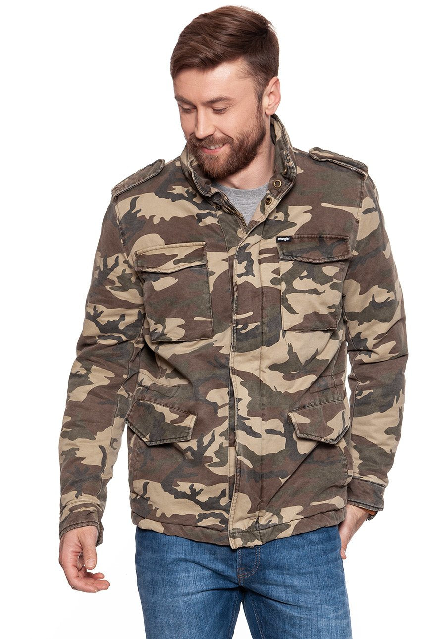 KURTKA ZIMOWA WRANGLER FIELD JACKET CAMOUFLAGE W4730VRX3