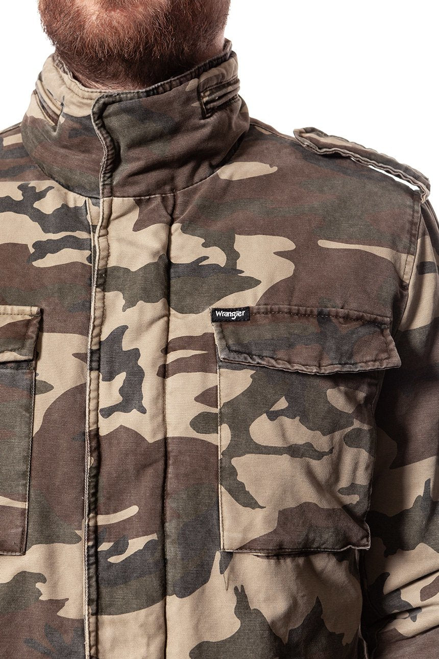 KURTKA ZIMOWA WRANGLER FIELD JACKET CAMOUFLAGE W4730VRX3