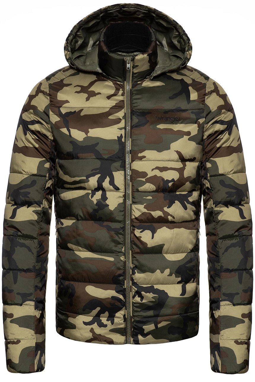 KURTKA ZIMOWA WRANGLER PUFFER JACKET CAMOUFLAGE W4725X4X3