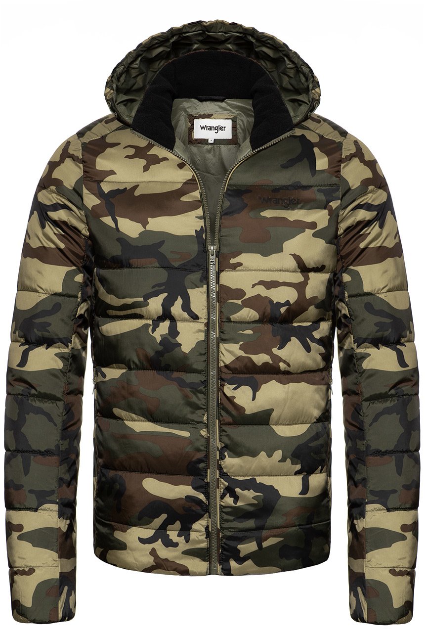 KURTKA ZIMOWA WRANGLER PUFFER JACKET CAMOUFLAGE W4725X4X3