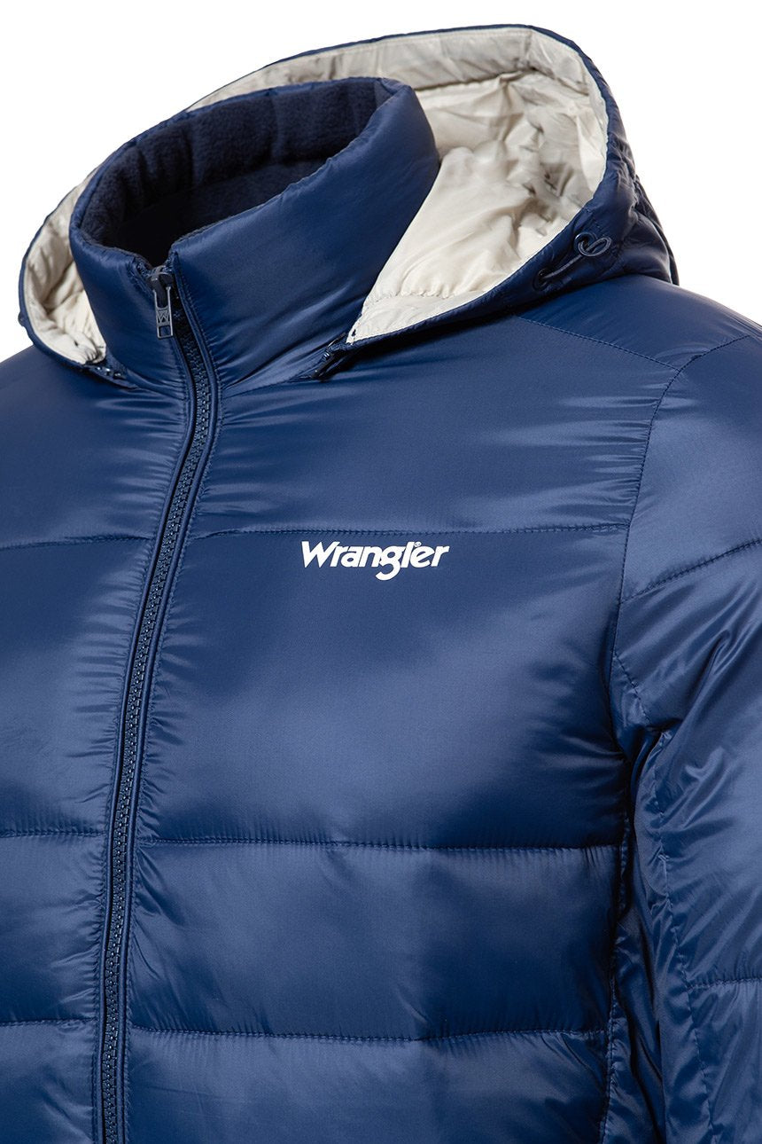 KURTKA ZIMOWA WRANGLER PUFFER JACKET NAVY W4725X435