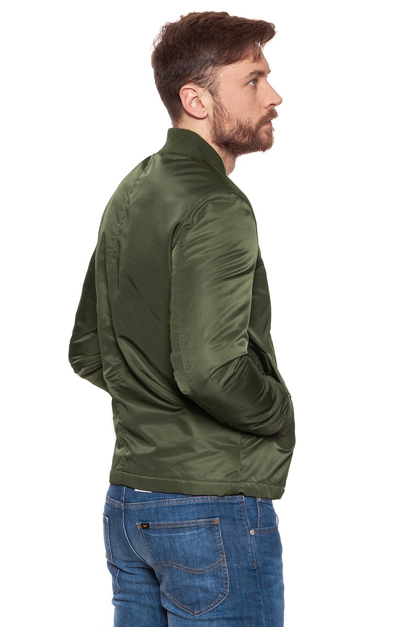 KURTKA WRANGLER STRAIGHT BOMBER DUSTY OLIVE W4743WT45