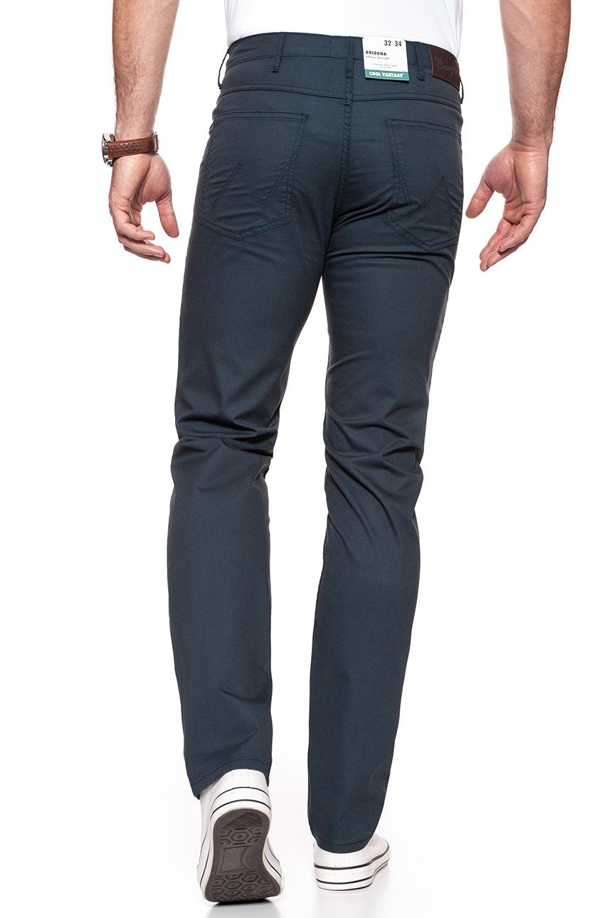 WRANGLER SPODNIE MĘSKIE ARIZONA STRETCH NAVY W12OAN114