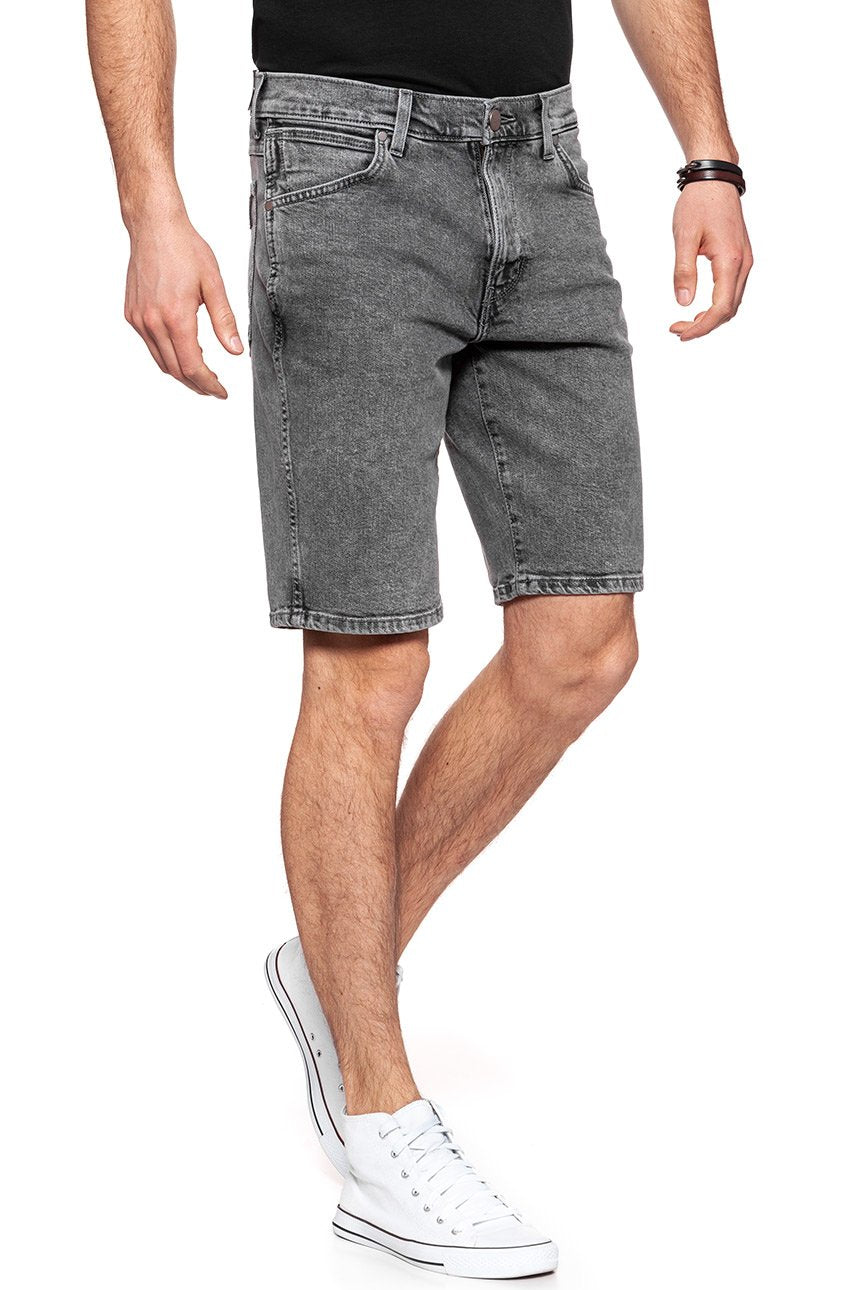 KRÓTKIE SPODENKI WRANGLER DENIM SHORT  BLEACHED BLACK W14CRA24P