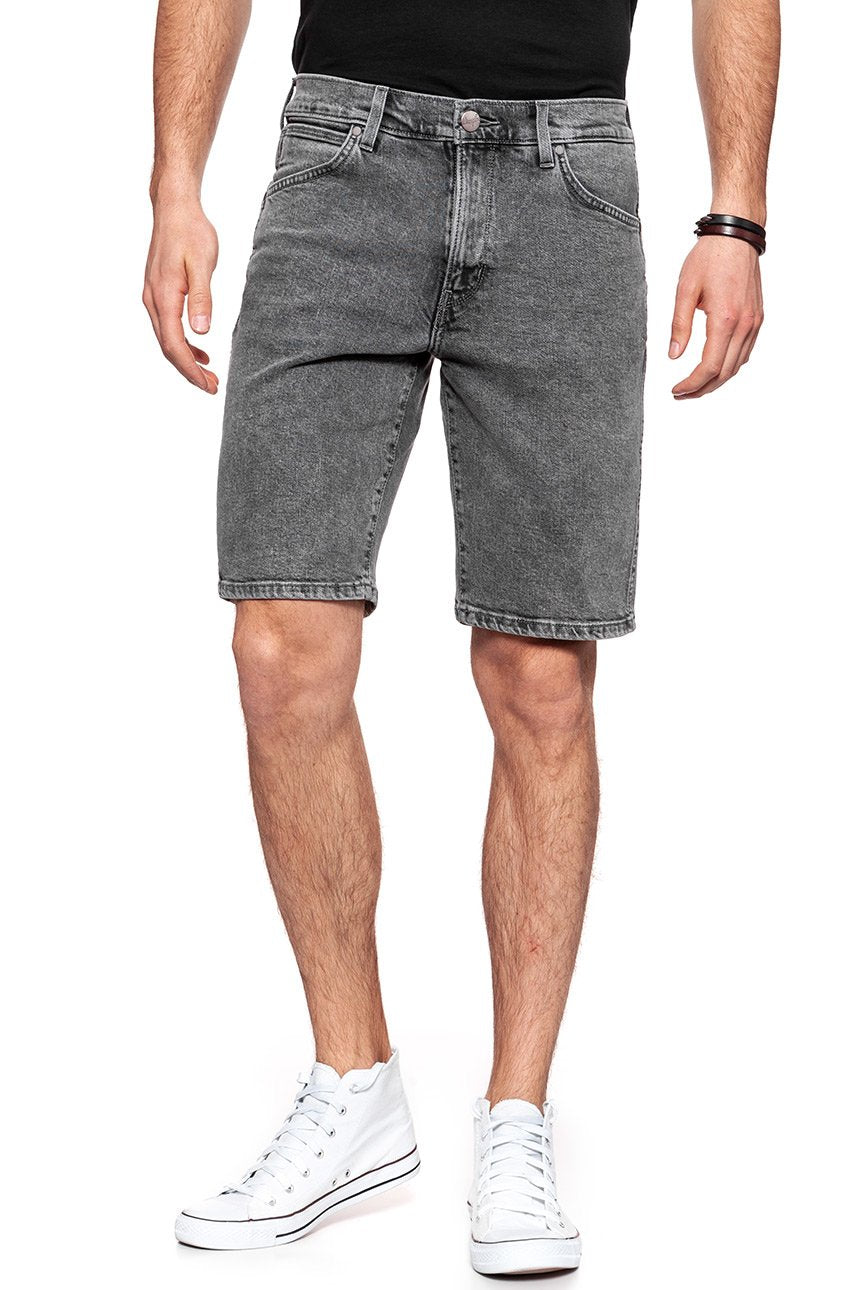 KRÓTKIE SPODENKI WRANGLER DENIM SHORT  BLEACHED BLACK W14CRA24P