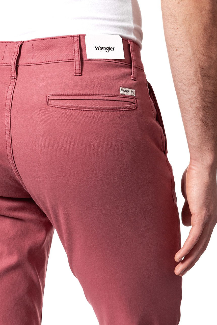 WRANGLER SPODNIE MĘSKIE CHINO BRICK RED W16LHE68G