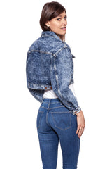 DAMSKA KURTKA JEANSOWA WRANGLER CROPPED JACKET RISKY BUSINESS W421GF25G