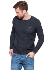 MĘSKI SWETER MUSTANG DOUBLEFACE JUMPER DARK SAPPHIRE 1006573 4136