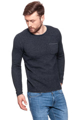 MĘSKI SWETER MUSTANG DOUBLEFACE JUMPER DARK SAPPHIRE 1006573 4136