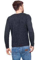 MĘSKI SWETER MUSTANG DOUBLEFACE JUMPER DARK SAPPHIRE 1006573 4136