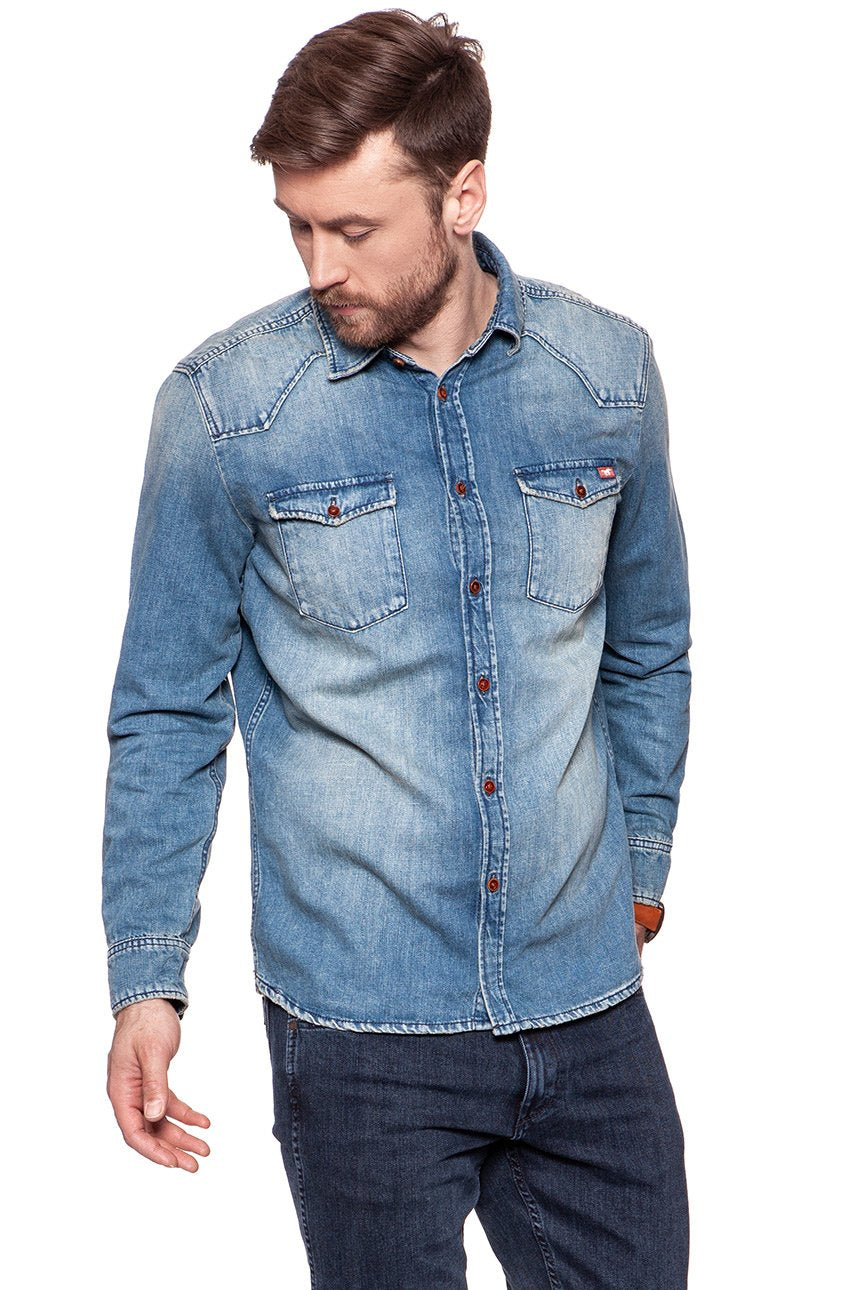 MUSTANG CLASSIC DENIM SHIRT DENIM BLUE 1006715 5000 423