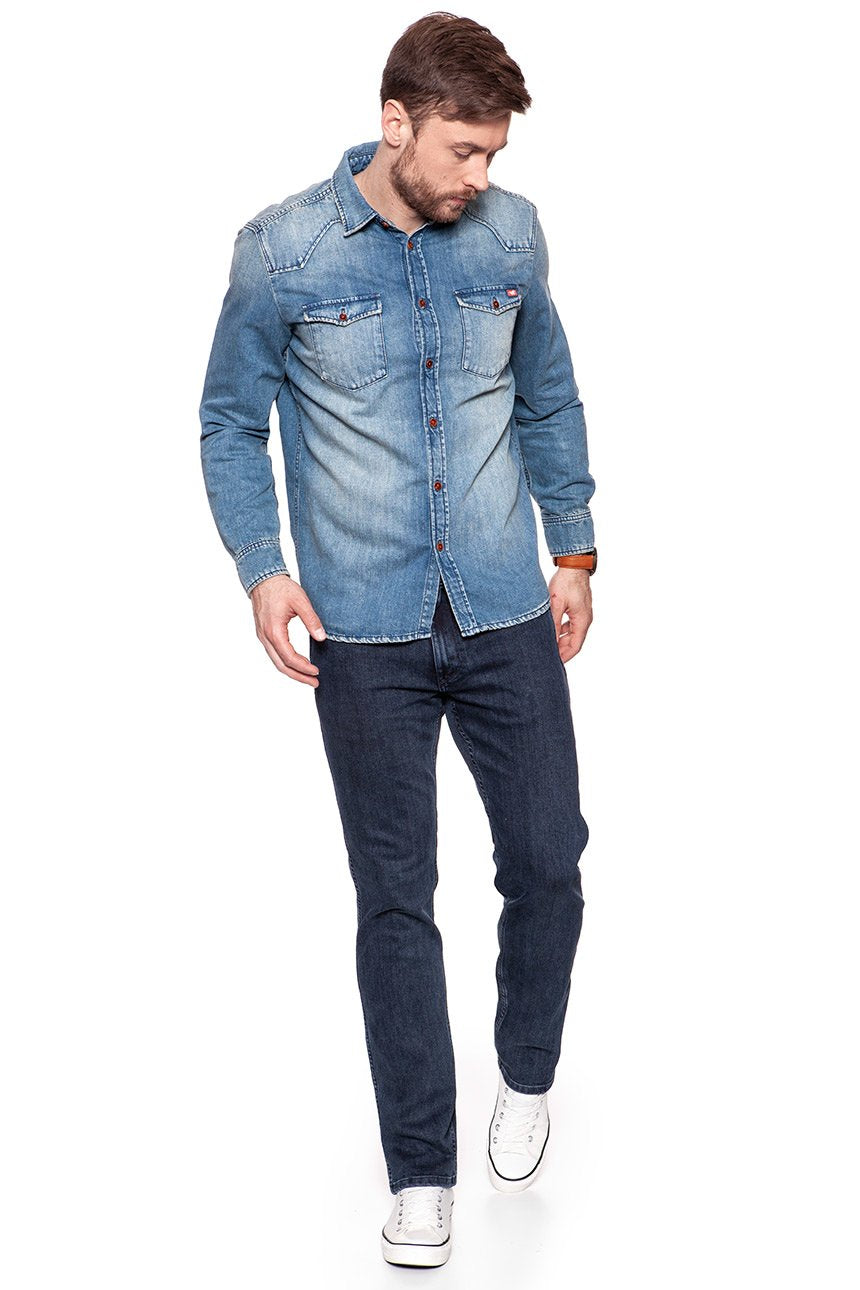 MUSTANG CLASSIC DENIM SHIRT DENIM BLUE 1006715 5000 423