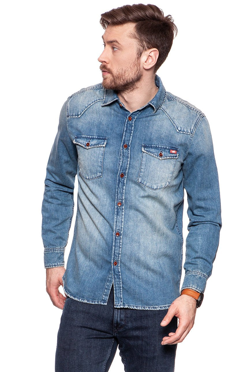 MUSTANG CLASSIC DENIM SHIRT DENIM BLUE 1006715 5000 423