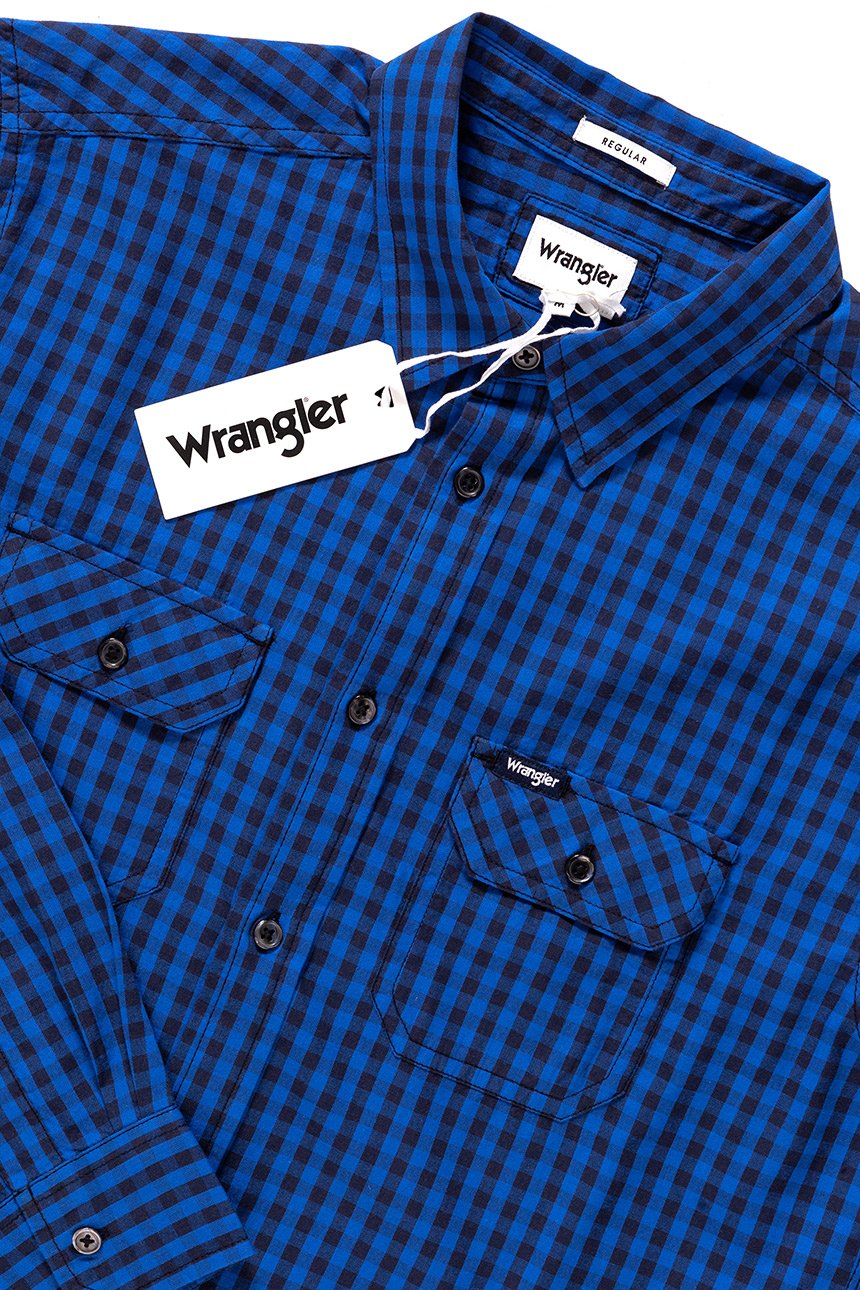 KOSZULA WRANGLER LS 2PKT FLAP SHIRT LIMOGES W59824M50