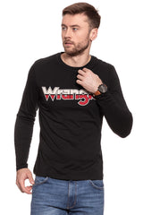 LONGSLEEVE WRANGLER LS LOGO TEE BLACK W7A85D301