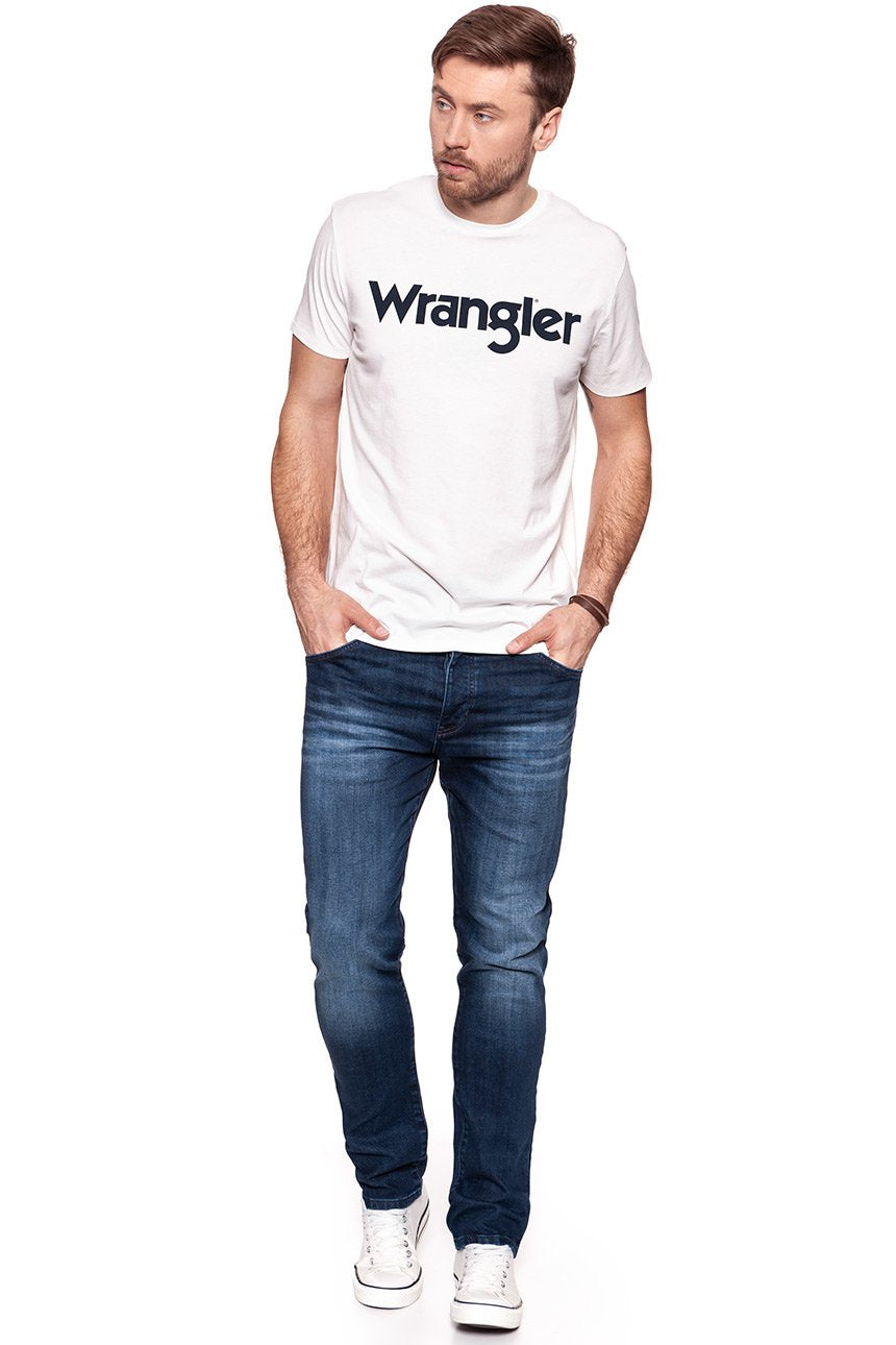 KOSZULKA WRANGLER SS LOGO TEE OFF WHITE W7A86D302