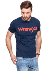 KOSZULKA WRANGLER SS LOGO TEE NAVY W7A86D335