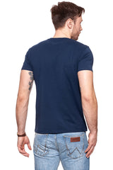 KOSZULKA WRANGLER SS LOGO TEE NAVY W7A86D335