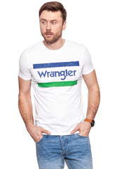 KOSZULKA WRANGLER GRAPHIC LOGO TEE WHITE W7B27FK12