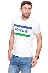 KOSZULKA WRANGLER GRAPHIC LOGO TEE WHITE W7B27FK12