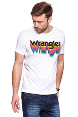 KOSZULKA WRANGLER LOGO TEE WHITE W7B62FQ12