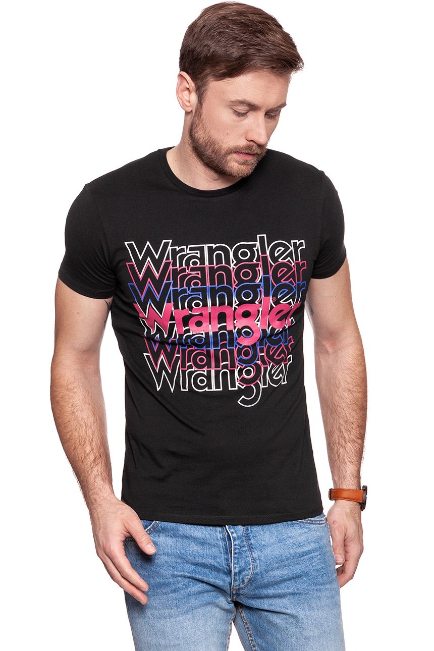 KOSZULKA WRANGLER KOSZULKA WRANGLER TEE JET SET W7B69FKOJ