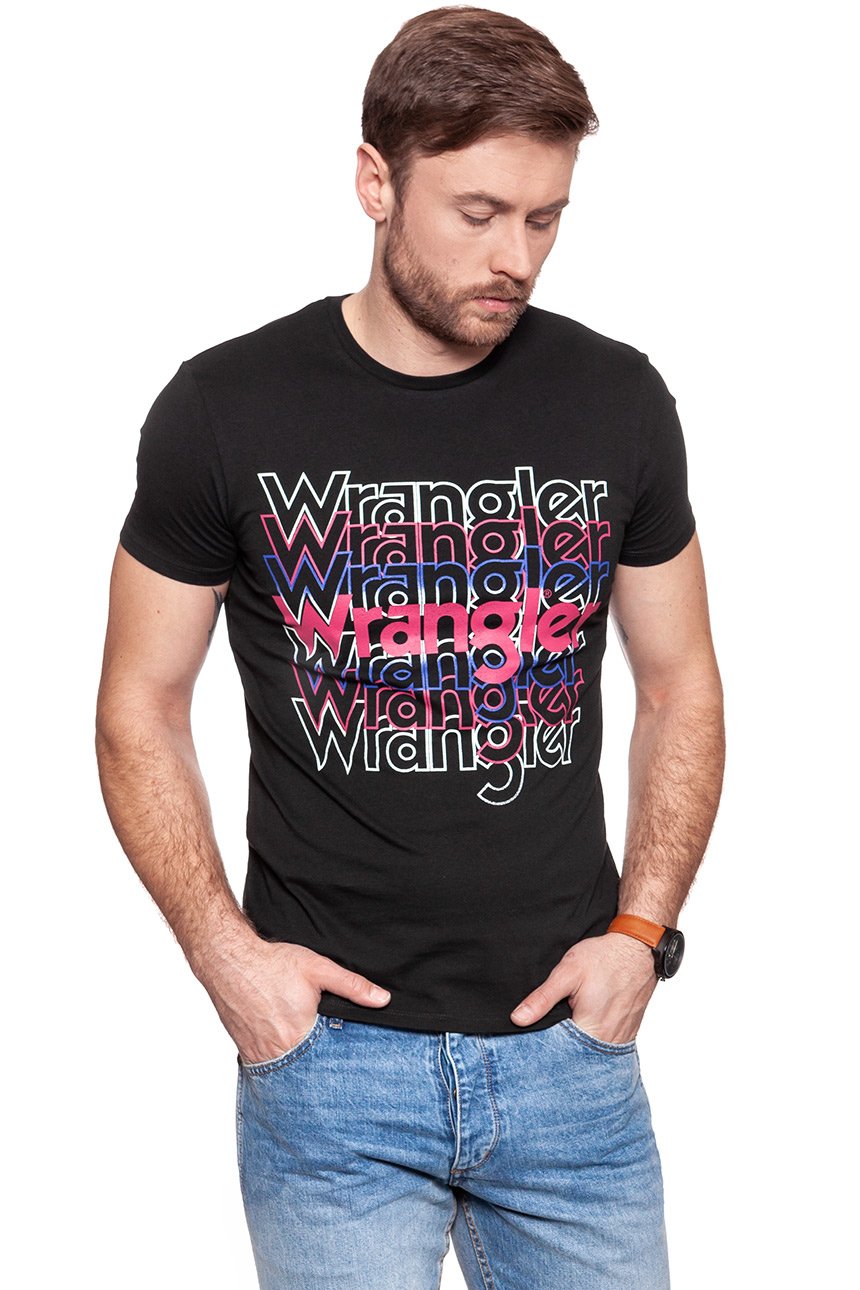 KOSZULKA WRANGLER KOSZULKA WRANGLER TEE JET SET W7B69FKOJ